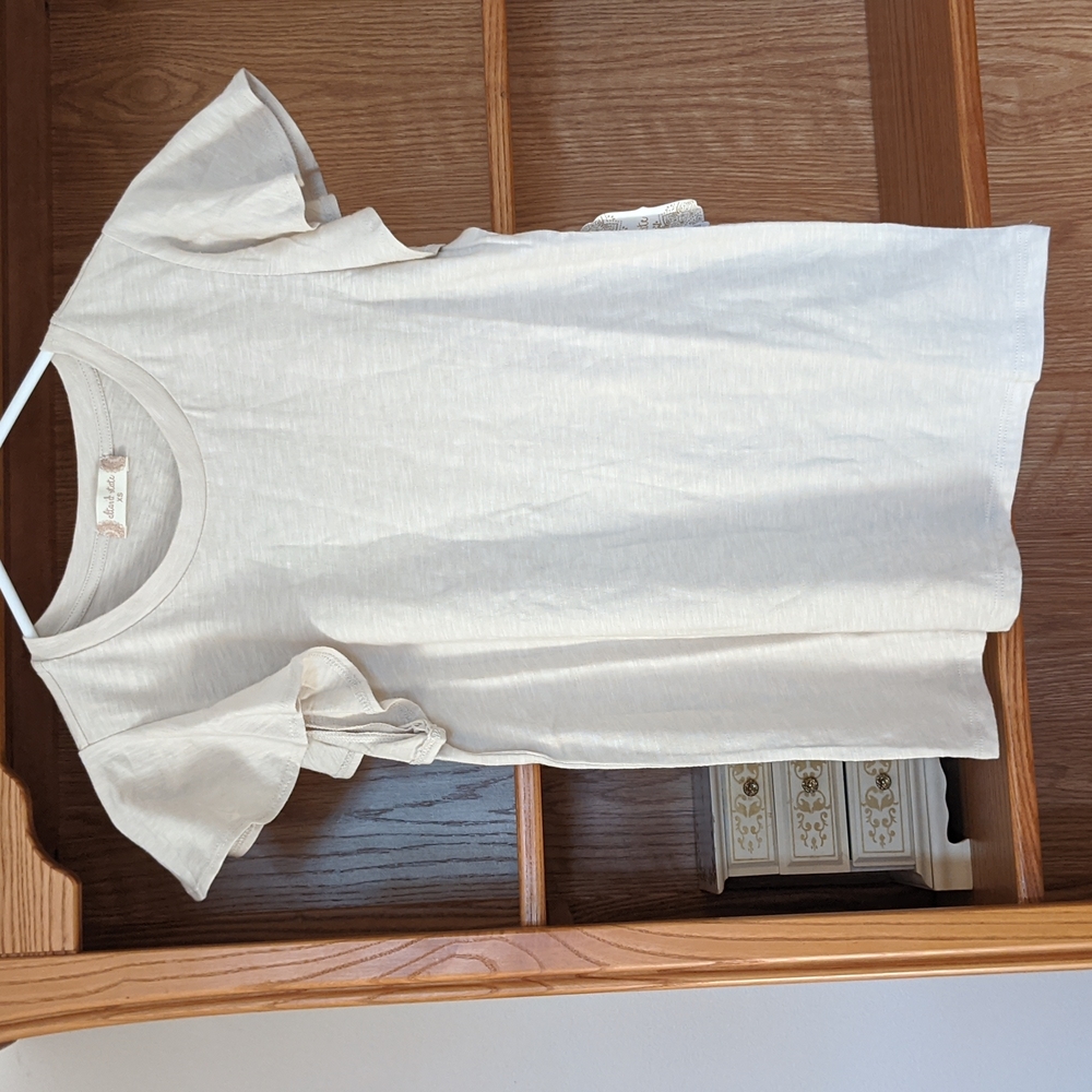 NWT Altar'd State T-shirt with Flutter Sleeves